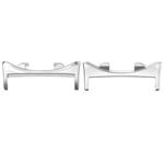 For Honor Watch Fit One Pair Metal Head Watch Band Connector(Silver)