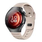 For Huawei Watch 5 46mm Dot Texture Reverse Buckle Silicone Watch Band(Starlight)