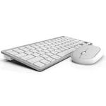 B666+MS-800 Compatible iOS / Windows Wireless Bluetooth Silent Keyboard And Mouse Set(White)