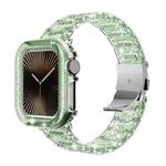 For Apple Watch 40mm / 41mm Chameleon PC Case Epoxy Resin Watch Band(Color Changing Green)