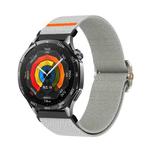22mm Universal Mechanical Drip Elastic Nylon Watch Band(Gray)