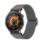 22mm Universal Mechanical Drip Elastic Nylon Watch Band(Dark Gray)