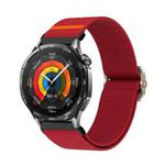22mm Universal Mechanical Drip Elastic Nylon Watch Band(Wine Red)