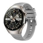 For Huawei Watch 5 46mm Corrugated Silicone Watch Band(Gray)