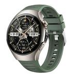 For Huawei Watch 5 46mm Corrugated Silicone Watch Band(Green)