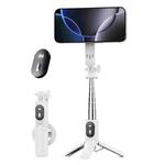 P08Y Pro Portable Travel Selfie Stick Tripod Mini Magsafe Phone Stand with Remote Control(White)