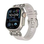 For Apple Watch 46mm / 49mm / 45mm / 44mm H016 Functional Series Twill Texture TPU Watch Band(Titanium Starlight)