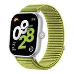For Redmi Watch 5 / Watch 4 Woven Nylon Hook And Loop Fastener Watch Band(Wilderness Green)