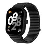 For Redmi Watch 5 / Watch 4 Woven Nylon Hook And Loop Fastener Watch Band(Black)