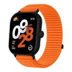 For Redmi Watch 5 / Watch 4 Woven Nylon Hook And Loop Fastener Watch Band(Orange)