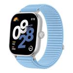 For Redmi Watch 5 / Watch 4 Woven Nylon Hook And Loop Fastener Watch Band(Island Blue)
