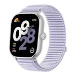 For Redmi Watch 5 / Watch 4 Woven Nylon Hook And Loop Fastener Watch Band(Hyacinth Purple)