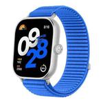 For Redmi Watch 5 / Watch 4 Woven Nylon Hook And Loop Fastener Watch Band(Klein Blue)