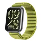 For Xiaomi Smart Band 9 Pro / 8 Pro Woven Nylon Hook And Loop Fastener Watch Band(Wilderness Green)