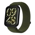 For Xiaomi Smart Band 9 Pro / 8 Pro Woven Nylon Hook And Loop Fastener Watch Band(Spruce Green)