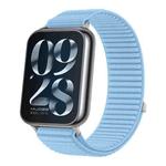 For Xiaomi Smart Band 9 Pro / 8 Pro Woven Nylon Hook And Loop Fastener Watch Band(Island Blue)