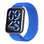 For Xiaomi Smart Band 9 Pro / 8 Pro Woven Nylon Hook And Loop Fastener Watch Band(Klein Blue)