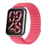 For Xiaomi Smart Band 9 Pro / 8 Pro Woven Nylon Hook And Loop Fastener Watch Band(Red)