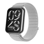 For Xiaomi Smart Band 9 Pro / 8 Pro Woven Nylon Hook And Loop Fastener Watch Band(Gray)