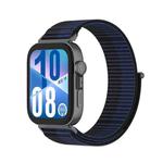 For Huawei Watch Fit 4 / Fit 4 Pro / Fit 3 Integrated Loop Nylon Watch Band(Deep Blue)