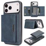 For iPhone 17 Pro Max Kalebol Strong Magnetic MagSafe Tri-Fold Wallet Leather Phone Case(Blue)