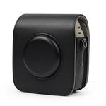 Full Body Camera PU Leather Case Bag with Strap for Fujifilm Instax Square SQ20(Black)