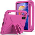 For Xiaomi Redmi Pad 2 11 2025 Handle EVA Shockproof Tablet Case with Holder(Rose Red)