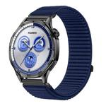 18mm Woven Nylon Hook And Loop Fastener Watch Band(Azure)