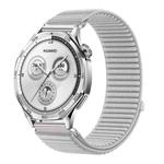 22mm Woven Nylon Hook And Loop Fastener Watch Band(Gray)