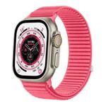 For Apple Watch 46mm / 49mm / 45mm / 44mm Wild Mountain Texture Woven Nylon Watch Band(Hydro Red)