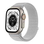 For Apple Watch 46mm / 49mm / 45mm / 44mm Wild Mountain Texture Woven Nylon Watch Band(Gray)