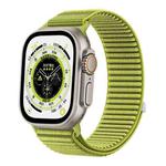 For Apple Watch 42mm / 41mm / 40mm / 38mm Wild Mountain Texture Woven Nylon Watch Band(Wilderness Green)