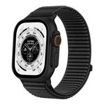 For Apple Watch 42mm / 41mm / 40mm / 38mm Wild Mountain Texture Woven Nylon Watch Band(Black)