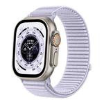 For Apple Watch 42mm / 41mm / 40mm / 38mm Wild Mountain Texture Woven Nylon Watch Band(Hyacinth Purple)