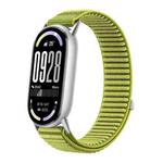 For Xiaomi Smart Band 10 / 9 / 8 Woven Nylon Hook And Loop Fastener Watch Band(Wilderness Green)