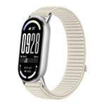 For Xiaomi Smart Band 10 / 9 / 8 Woven Nylon Hook And Loop Fastener Watch Band(Starlight)