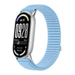 For Xiaomi Smart Band 10 / 9 / 8 Woven Nylon Hook And Loop Fastener Watch Band(Island Blue)