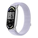 For Xiaomi Smart Band 10 / 9 / 8 Woven Nylon Hook And Loop Fastener Watch Band(Hyacinth Purple)