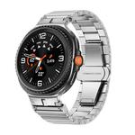 For Samsung Galaxy Watch 8 40mm / 44mm Bamboo Joint Stainless Steel Watch Band(Silver)