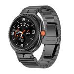 For Samsung Galaxy Watch 8 40mm / 44mm Bamboo Joint Stainless Steel Watch Band(Titanium Gray)