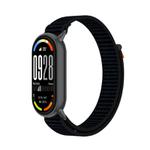 For Xiaomi Smart Band 10 / 9 / 8 Tail Style Nylon Hook And Loop Fastener Watch Band(Black)