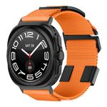 For Samsung Galaxy Watch Ultra 47mm Kalebol Braided Nylon Sport Watch Band(Orange)
