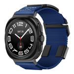 For Samsung Galaxy Watch Ultra 47mm Kalebol Braided Nylon Sport Watch Band(Blue)