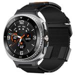 For Samsung Galaxy Watch 8 40mm / 44mm Kalebol Braided Nylon Sport Watch Band(Black)