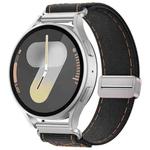18mm Kalebol Cool Denim Magnetic Buckle Watch Band(Black)