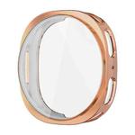 For Samsung Galaxy Watch8 40mm ENKAY Hat-Prince Full Coverage Electroplated Soft TPU Case with Screen Protection(Rose Gold)