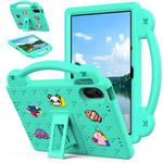 For Xiaomi  Redmi Pad 2  11 2025 Handle Kickstand Children EVA Shockproof Tablet Case(Mint Green)