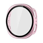 For Samsung Galaxy Watch8 44mm ENKAY Hat-Prince Full Coverage Tempered Glass Film Integrated PC Watch Case(Rose Pink)