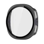 For Samsung Galaxy Watch8 44mm ENKAY Hat-Prince Full Coverage Tempered Glass Film Integrated PC Watch Case(Metal Gray)