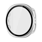 For Samsung Galaxy Watch8 44mm ENKAY Hat-Prince Full Coverage Tempered Glass Film Integrated PC Watch Case(Silver)